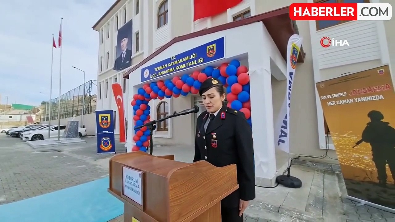 Tekman'da Modern Jandarma Hizmet Binaları Törenle Açıldı
