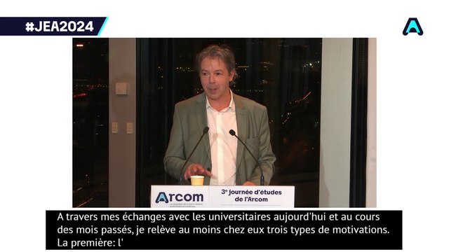 Journée d'études 2024 de l'Arcom : mot de clôture par Bruno Schmutz