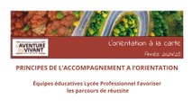 PRINCIPES DE L’ACCOMPAGNEMENT A  l’ORIENTATION  - équipes éducatives des lycées professionnels