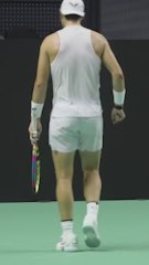 El primer entrenamiento de Rafa Nadal en Málaga