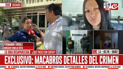 El peor final para Sofía: el abogado de la familia relata los macabros detalles del crimen