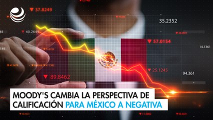 Moody's cambia la perspectiva de calificación para México a negativa