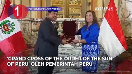 [TOP 3 NEWS] Prabowo Terima Tanda Kehormatan dari Pemerintah Peru hingga Laga Indonesia vs Jepang