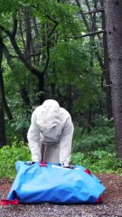 I HAD HARD TO SET UP THE INFLATABLE TENT IN HEAVY RAIN