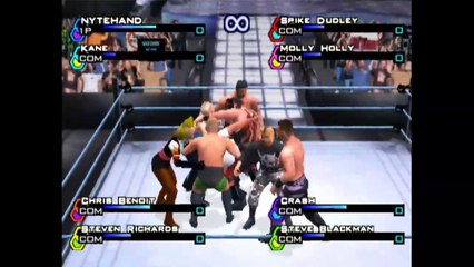 WWF SmackDown Just Bring It (PLAYSTATION 2) Mixed Survival 8 Match