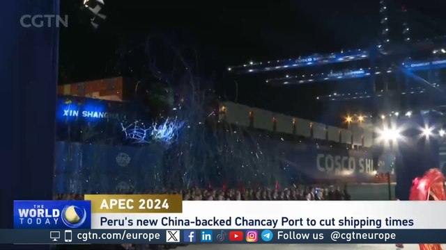 Chinese and Peruvian presidents launch new port in Peru