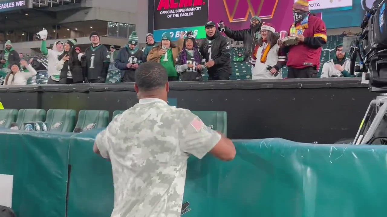 Emotional moment: Saquon Barkley moves young Eagles fan to tears with heartfelt gesture