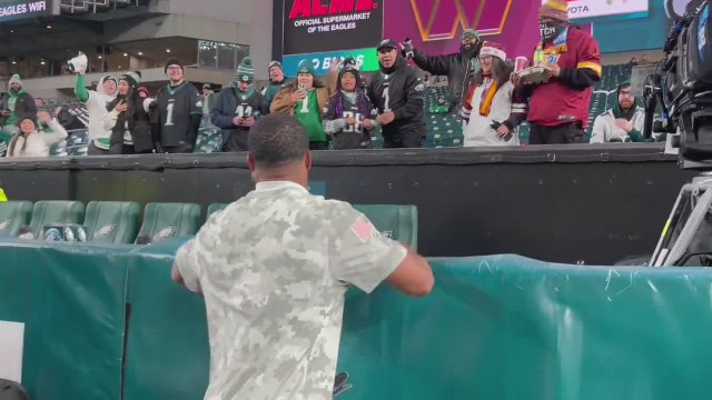 Emotional moment: Saquon Barkley moves young Eagles fan to tears with heartfelt gesture