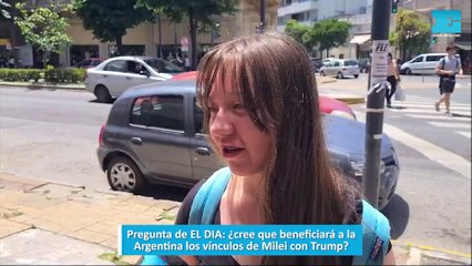 Pregunta de EL DIA: ¿cree que beneficiará a la Argentina los vínculos de Milei con Trump?