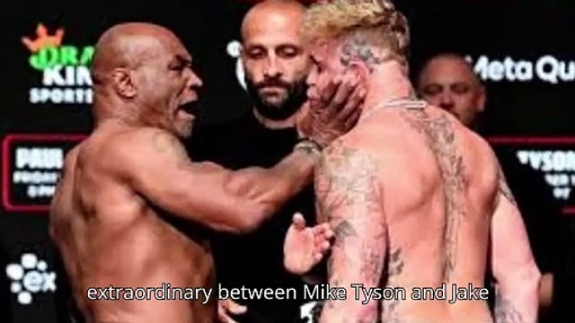 Mike Tyson Slaps Jake Paul During Last Weigh-In Before Battle