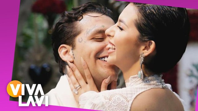 Christian Nodal y Ángela Aguilar llevaron su amor a los Latín Grammy