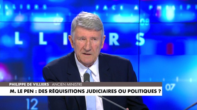 Philippe de Villiers est revenu sur les réquisitions à l'encontre de Marine Le Pen