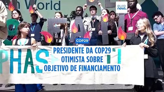 COP29: presidente cautelosamente otimista quanto ao cumprimento dos objetivos