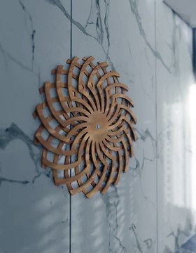 Kinetic Sculpture Laser Cut and Cnc files Wall Art Illusion Wall Decoration Art | SVG, DXF, AI , eps, pdf |#50|