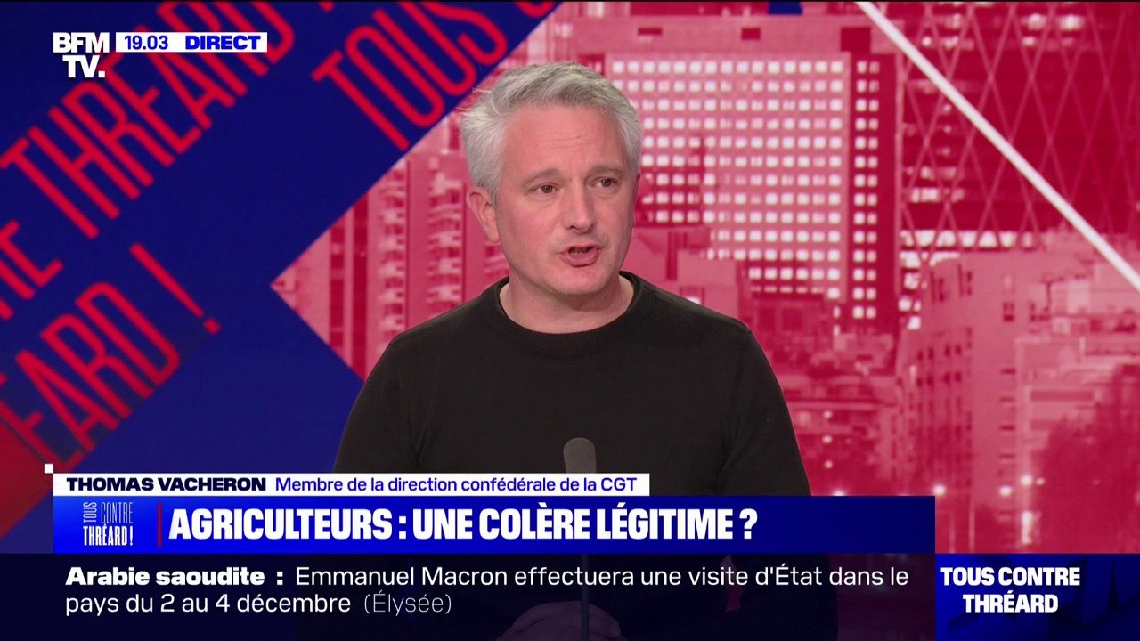 Mouvements sociaux: "On ne souhaite pas le blocage, on souhaite des solutions pour les salariés", déclare Thomas Vacheron (CGT)