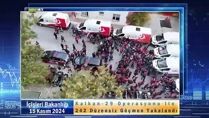 Kalkan-29 Operasyonu İle 242 Düzensiz Göçmen Yakalandı
