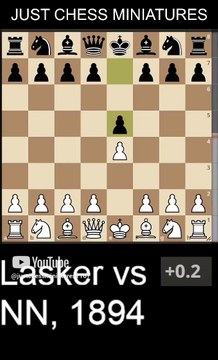 Emanuel Lasker defeats NN with the Anastasia checkmate