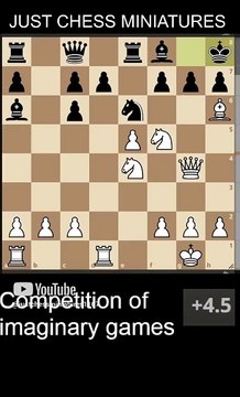 First prize in a competition of imaginary chess games. Smothered checkmate