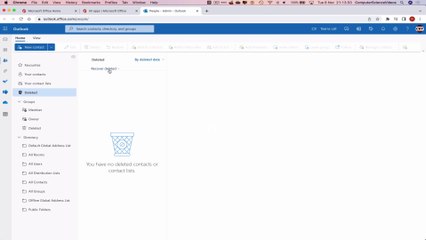 How to USE Microsoft People for Office 365 On a Mac - Tutorial 13  - Recover a List - Basic Tutorial