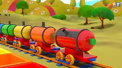 Cocomelon Color Train - Wheels on the Train - Baby Nursery Rhymes