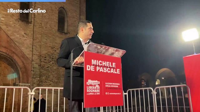 Michele de Pascale chiude la campagna elettorale: il video