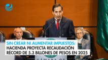 Sin crear ni aumentar impuestos: Hacienda proyecta recaudación récord de 5.3 billones de pesos en 2025