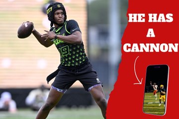 Five-star quarterback recruit Bryce Underwood shows his incredible accuracy amid uncertainty about his college future