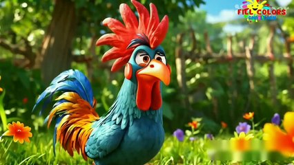 Animal Sounds | Animal Voices + more nursery rhymes and kids songs | fill colors and learn