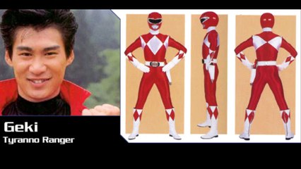 Red Rangers from Sentai and PR from the latter's 1993-2002 period (United States)