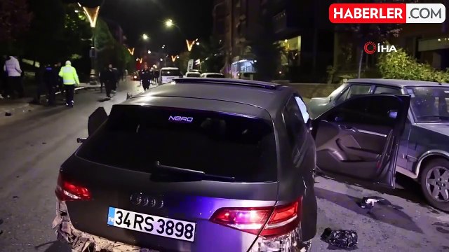 Alkollü Sürücünün Yolca Çarptığı Araçlar Ortalığı Savaş Alanına Döndürdü