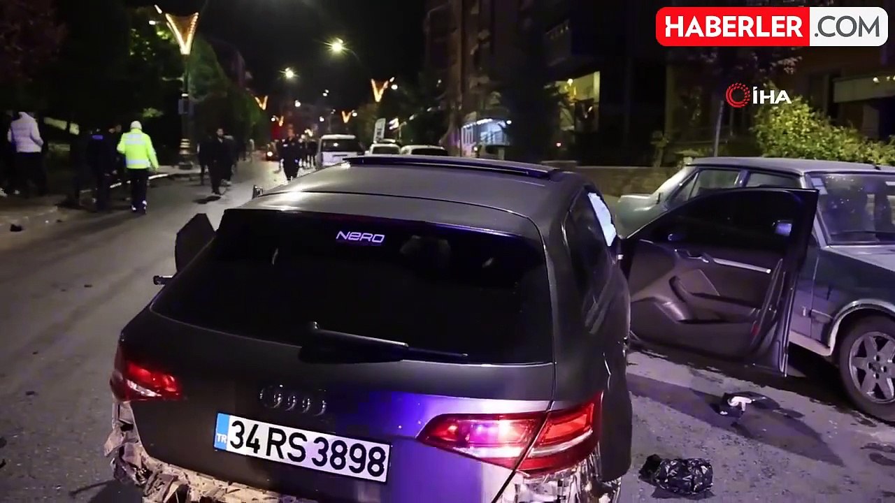 Alkollü Sürücünün Yolca Çarptığı Araçlar Ortalığı Savaş Alanına Döndürdü