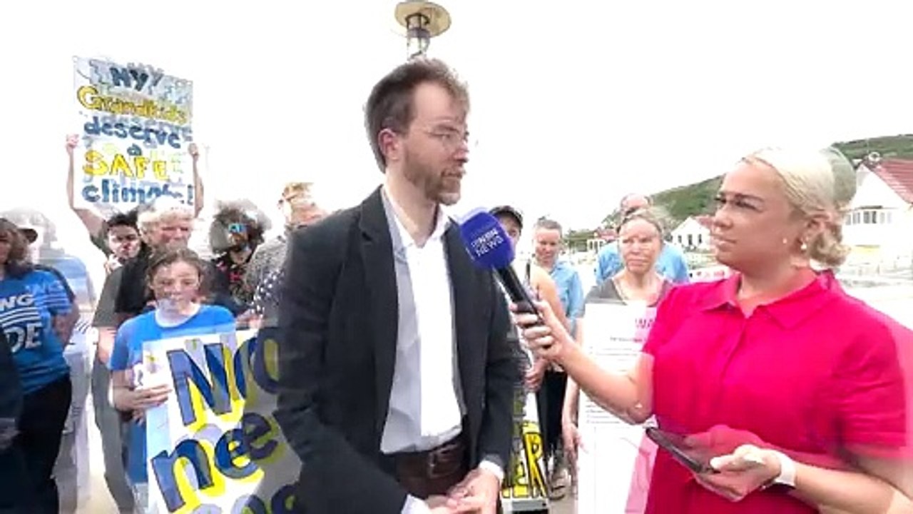 Rising Tide organiser Zack Schofield responds to NSW Transport exlcusion zone around Newcastle during harbour blockade 2024 | Newcastle Herald | November 16, 2024