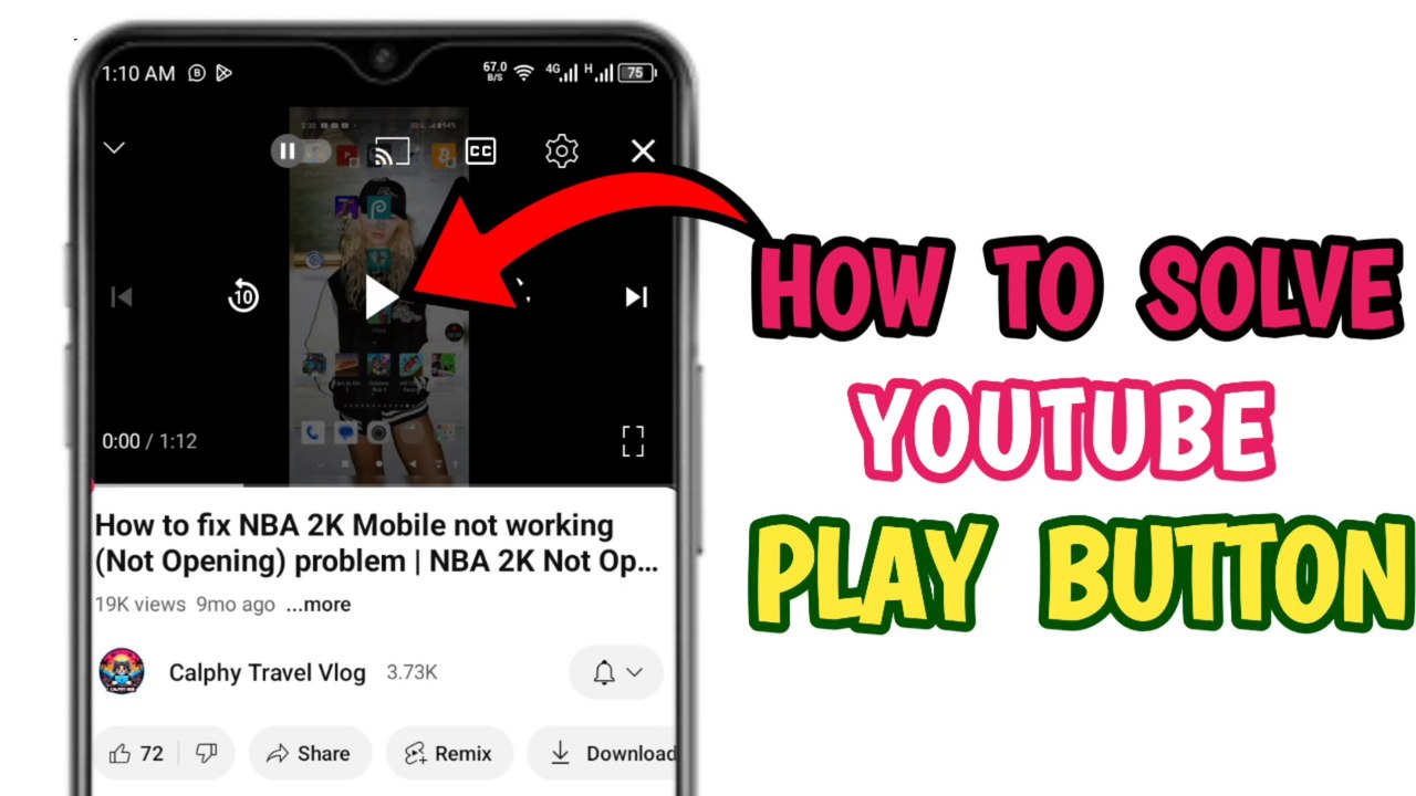 How To Solve YouTube Play Button Not Working | How To Fix YouTube Play Button Not Working