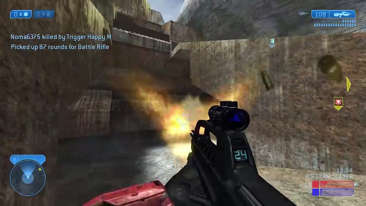 Halo 2 Classic Big Team - Big Team Slayer on Containment Multiplayer Gameplay