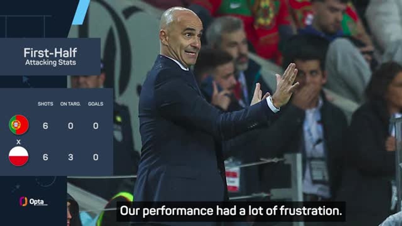'We saw what Portugal is' - Martinez lauds second-half display after first-half 'frustrations'