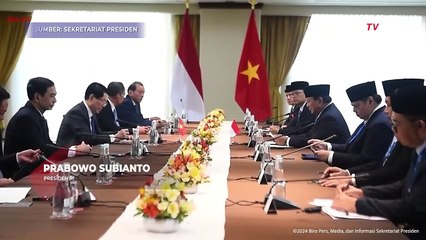 Presiden Prabowo Bertemu Presiden Vietnam, SInggung ZEE hingga Perkuatan Kerja Sama
