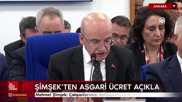 Bakan Mehmet Şimşek'ten asgari ücret açıklaması: Çalışanlarımızı enflasyona ezdirmeyeceğiz