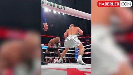Jake Paul'dan tarihi maça damga vuran hareket