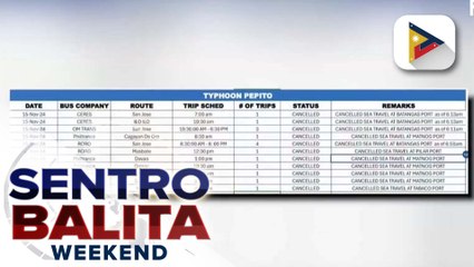 Ilang biyahe ng eroplano at bus, kanselado dahil sa Bagyong #PepitoPH