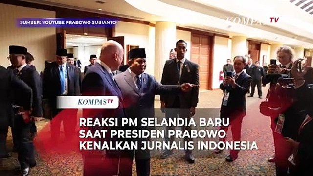 Reaksi PM Selandia Baru saat Presiden Prabowo Kenalkan Wartawan Indonesia