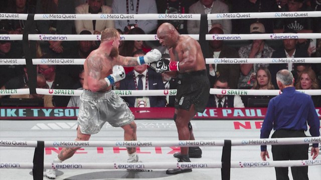 Los MEJORES MOMENTOS del JAKE PAUL vs MIKE TYSON en IMÁGENES