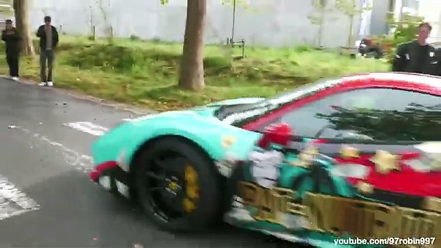 Sportcars leaving a Car Meet Charity Drive 2024