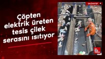 Gaziantep'te çöpten elektrik üreten tesisin sıcaklığı çilek serasını ısıtıyor