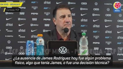 El DT de COLOMBIA explica la AUSENCIA de JAMES RODRÍGUEZ en el URUGUAY vs COLOMBIA