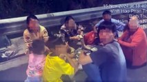 Thản nhiên dừng xe cùng gia đình ăn tối trên làn dừng khẩn cấp cao tốc, tài xế nhận cái kết đắng