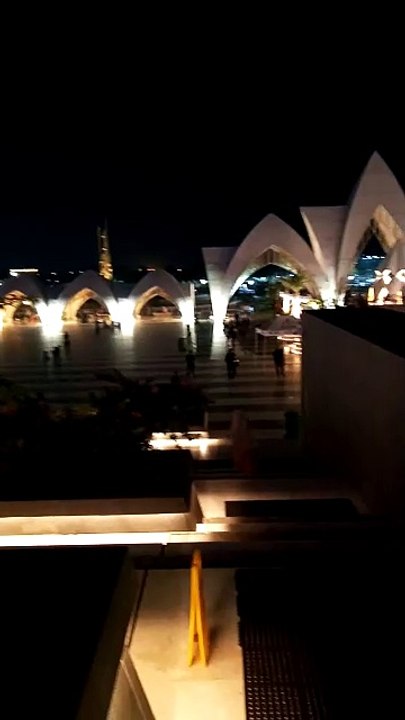 Al-Jabbar Mosque at night. In Bandung,Indonesia