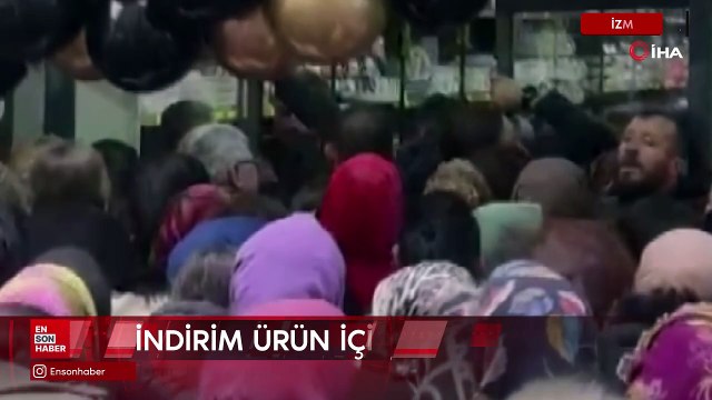İzmir'de mağaza açılışında izdiham, birbirlerini ezdiler
