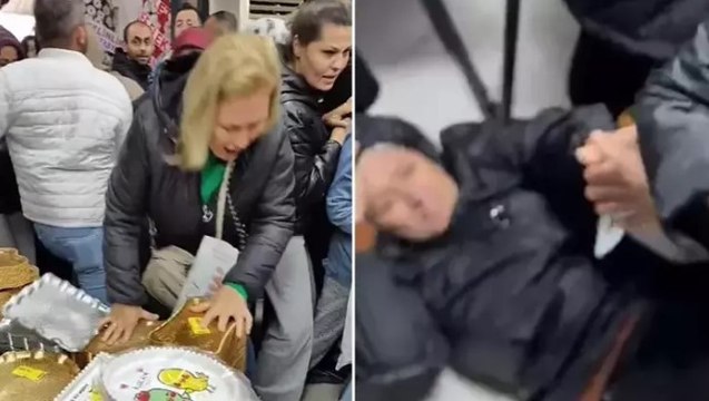 İzmir’de mağaza açılışında izdiham! Birbirlerini böyle ezdiler