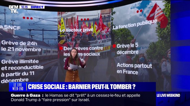 LES ÉCLAIREURS - Michel Barnier fait face à une crise sociale