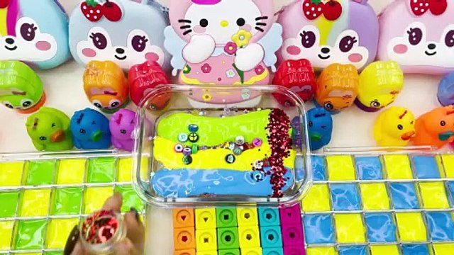 Playing Pop it and Slime ASMR _ Rainbow Rabbit Pop it vs Glossy Slime Mixing Random